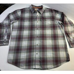 Magellan Hunt Gear Plaid Button Down Shirt Mens 2XL Loose Fit Outdoors Gorpcore